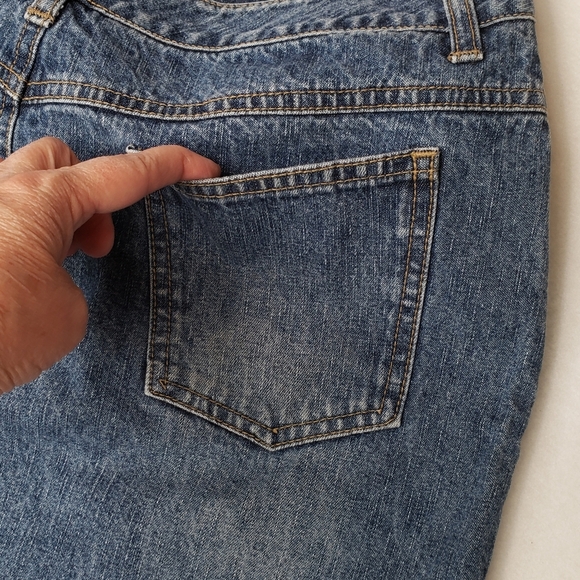 Portmans Womens 100% Cotton Denim Med. Wash Mini Skirt sz 12 - Picture 6 of 9